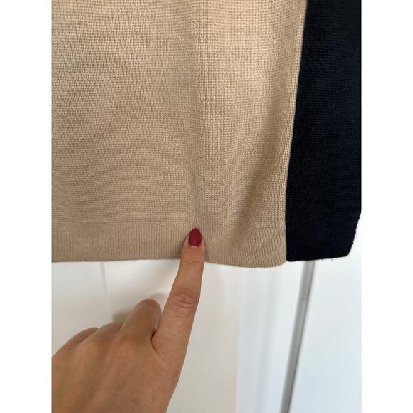 Hanna Andersson Boys 130 Tan Color Block 100% Cotton Knit 1/4 Zip Sweater. EUC - Picture 10 of 10